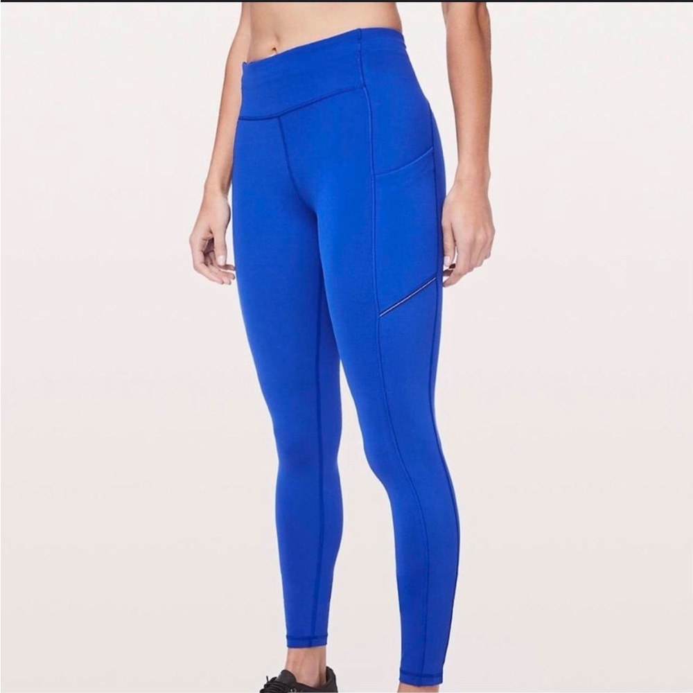 lululemon athletica Women's Wunder Under Train High-Rise Cobalt Blue Leggings